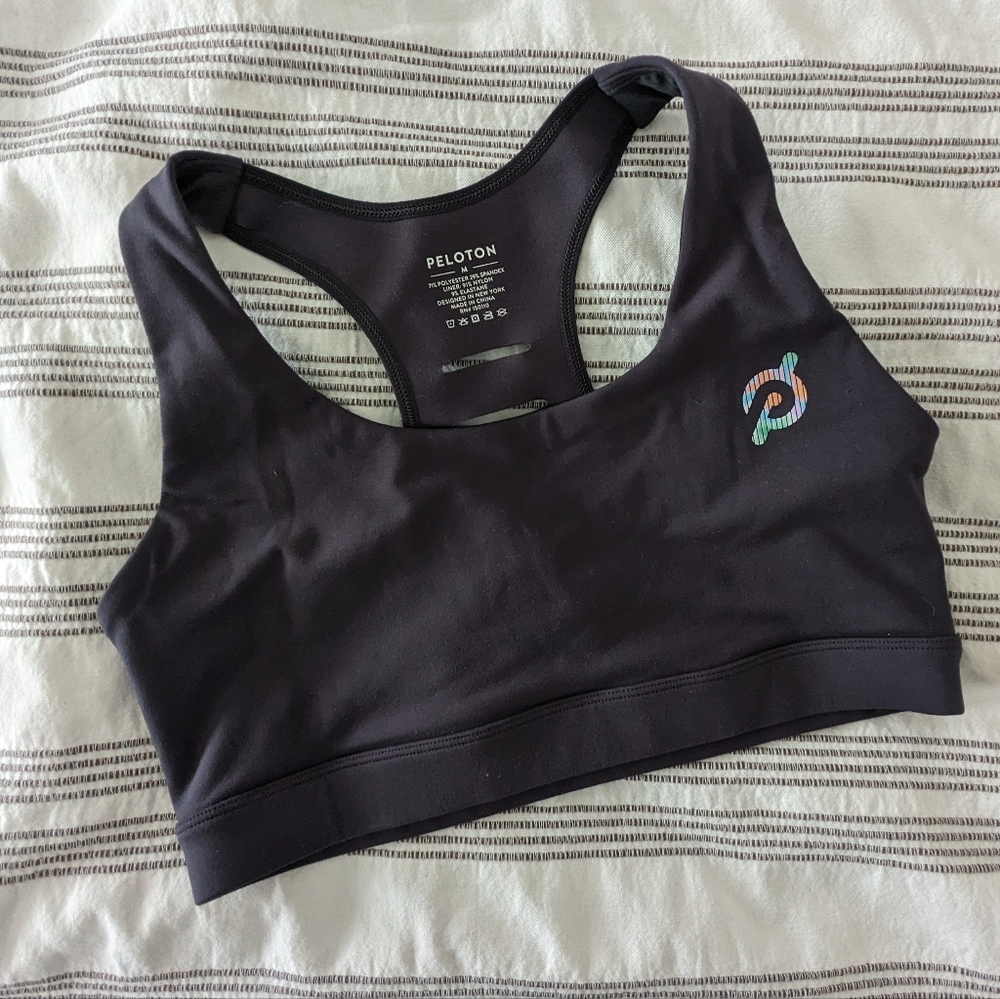 Peloton Sports Bra Go Further Size M Back Cut Outs